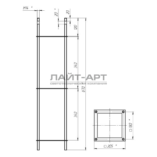 Каркас для фундамента 180К